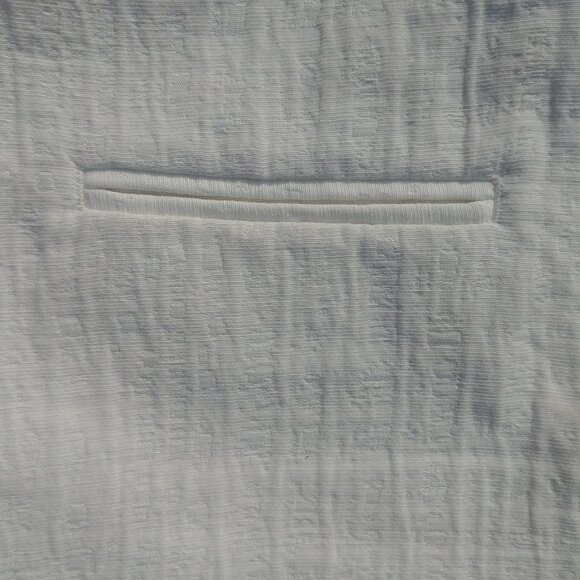 Cynthia Rowley white cotton blend textured skirt back slit sz 6 - Picture 4 of 9